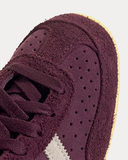 Adidas Japan Maroon / Cream White / Gold Metallic Low Top Sneakers - 6