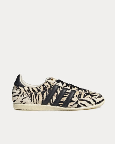 Adidas Japan 'Zebra Print' Off White / Core Black / Core Black Low Top Sneakers