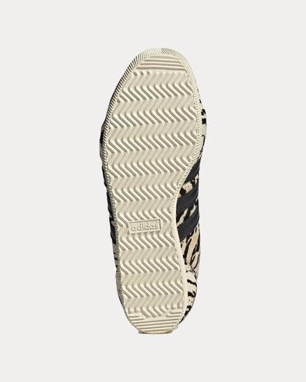 Adidas Japan 'Zebra Print' Off White / Core Black / Core Black Low Top Sneakers - 5