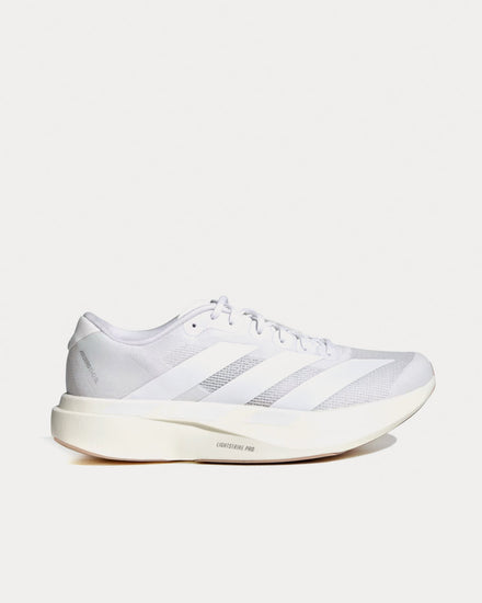 Adidas Men's Adizero EVO SL Cloud White / Cloud White / Warm Sandstone Running Shoes Adidas Men's Adizero EVO SL Cloud White / Cloud White / Warm Sandstone Running Shoes