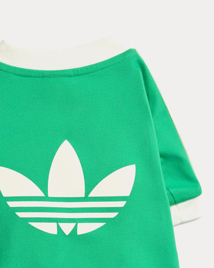 Adidas Pet Cali Tee in Flash Lime / Off White - 3