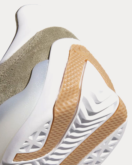 Adidas Puig Olive Strata / Cloud White / Gold Metallic Low Top Sneakers - 5
