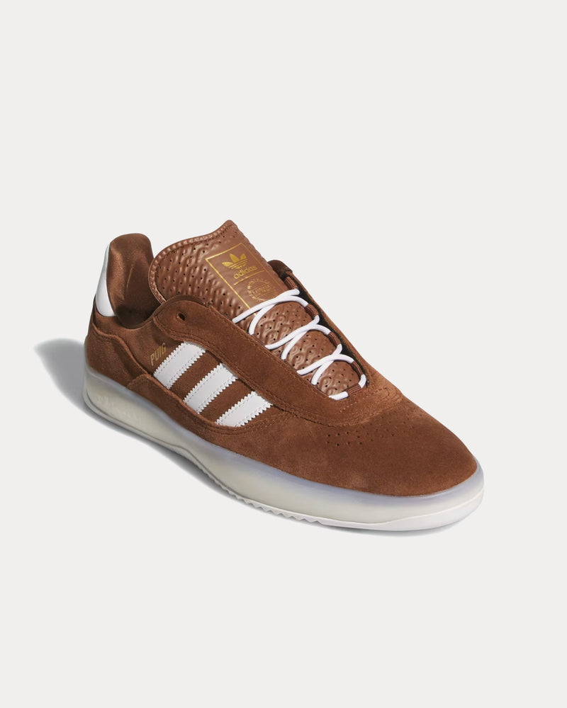 Adidas Puig Preloved Brown / Cloud White / Gold Metallic Low Top Sneakers - 3