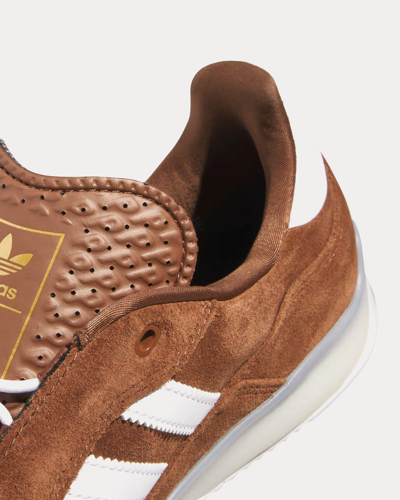 Adidas Puig Preloved Brown / Cloud White / Gold Metallic Low Top Sneakers - 5