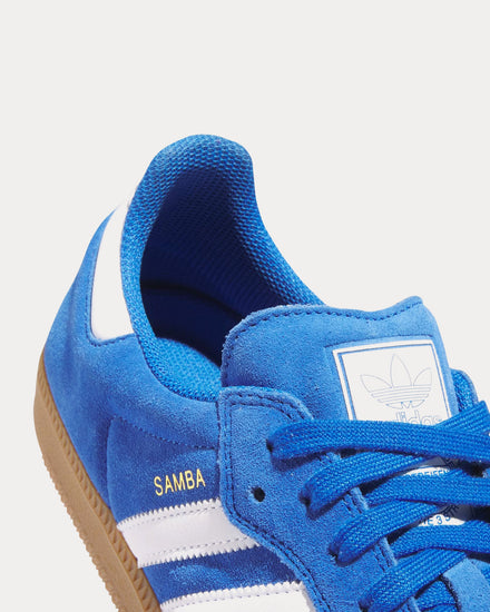 Adidas Unisex Samba ADV Blue Bird / Cloud White / Gold Metallic Low Top  Sneakers