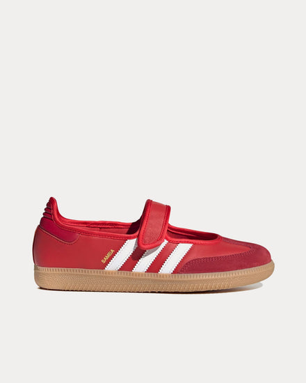 Adidas Women's Samba Jane Better Scarlet / Team Victory Red / Gum Slip On Sneakers Adidas Women's Samba Jane Better Scarlet / Team Victory Red / Gum Slip On Sneakers
