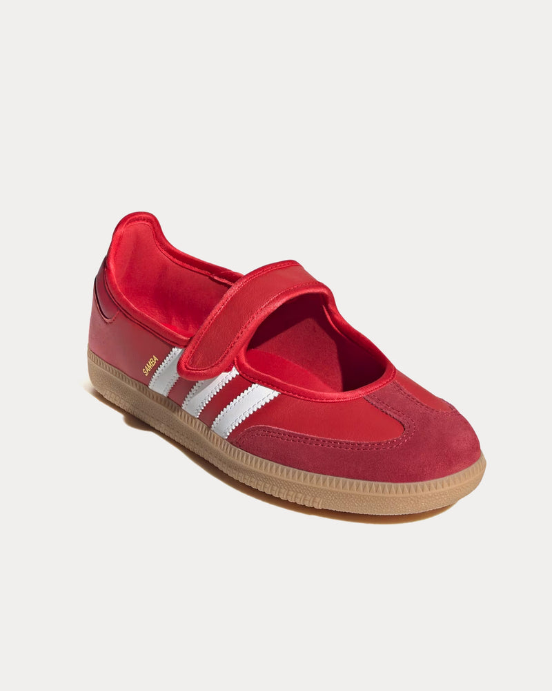 Adidas Women's Samba Jane Better Scarlet / Team Victory Red / Gum Slip On Sneakers Adidas Women's Samba Jane Better Scarlet / Team Victory Red / Gum Slip On Sneakers