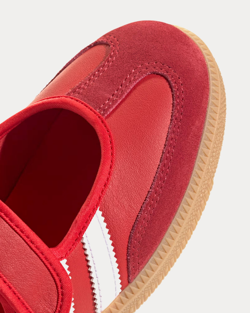 Adidas Women's Samba Jane Better Scarlet / Team Victory Red / Gum Slip On Sneakers Adidas Women's Samba Jane Better Scarlet / Team Victory Red / Gum Slip On Sneakers