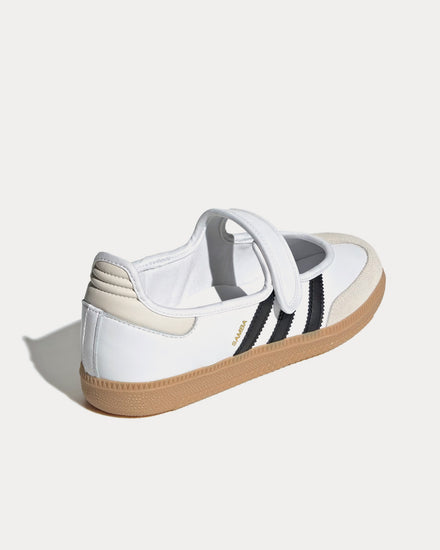 Adidas Samba Jane Cloud White / Alumina / Core Black Slip On Sneakers - 4