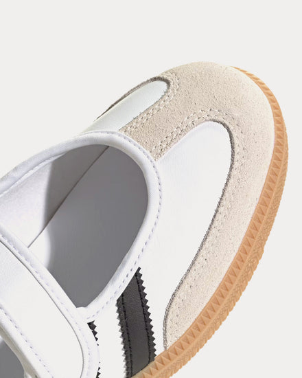 Adidas Samba Jane Cloud White / Alumina / Core Black Slip On Sneakers - 5