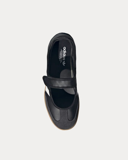 Adidas Women's Samba Jane Cloud White / Carbon / Core Black Slip On Sneakers Adidas Women's Samba Jane Cloud White / Carbon / Core Black Slip On Sneakers