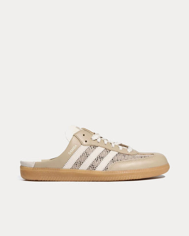 Adidas Samba Mule Woven Beige Slip On Sneakers