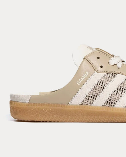 Adidas Samba Mule Woven Beige Slip On Sneakers - 2