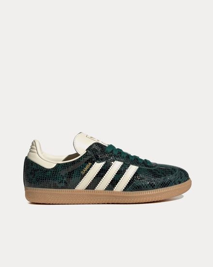 Adidas Samba OG Black / Cream White / Collegiate Green Low Top Sneakers - 1
