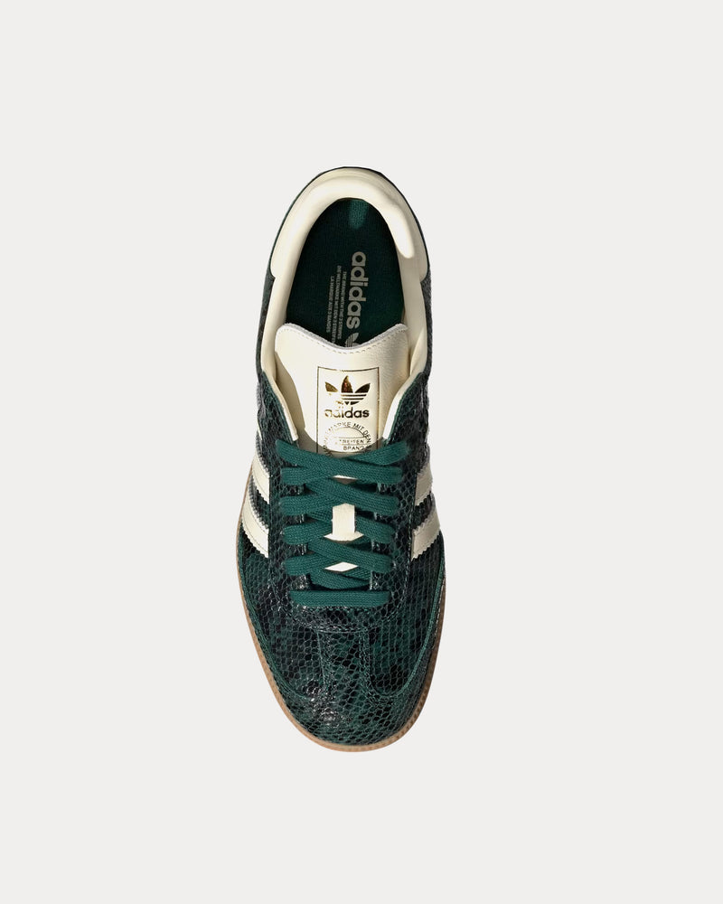 Adidas Samba OG Black / Cream White / Collegiate Green Low Top Sneakers - 2