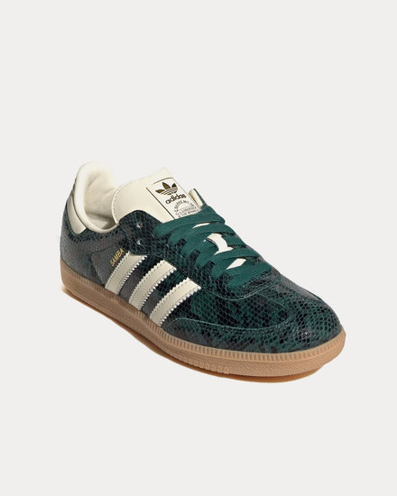 Adidas Samba OG Black / Cream White / Collegiate Green Low Top Sneakers - 3