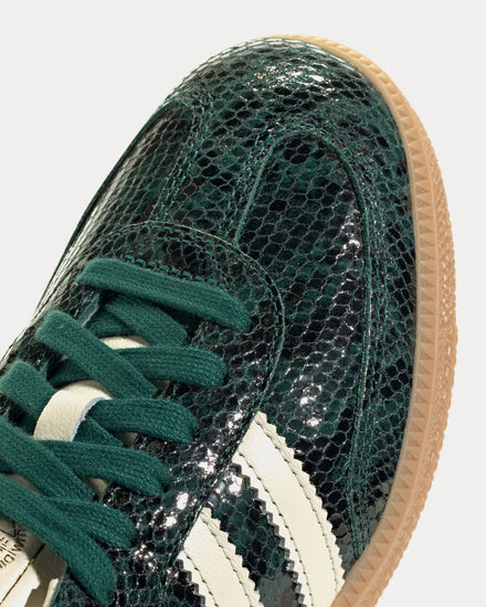 Adidas Samba OG Black / Cream White / Collegiate Green Low Top Sneakers - 5