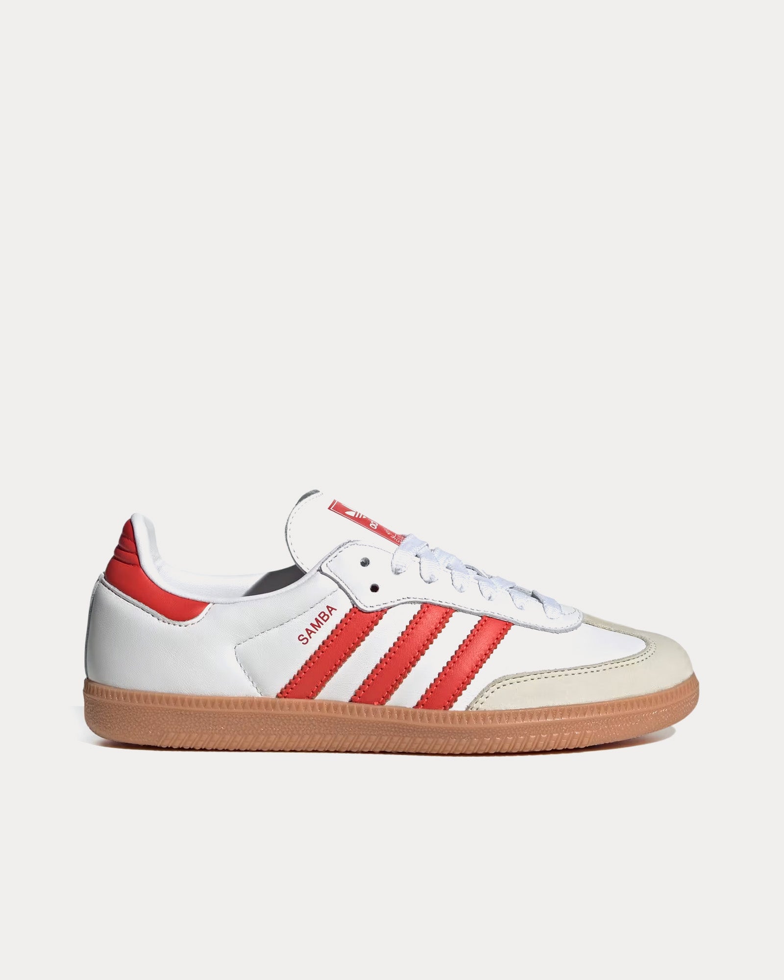 Adidas Unisex Samba OG Cloud White / Solar Red / Off White Low Top Sneakers
