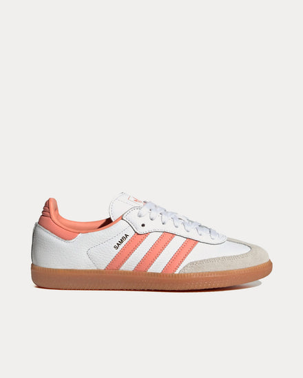 adidas gazelle silver green womens Adidas Women's Samba Cloud White / Wonder Clay / Crystal White Low Top  Sneakers