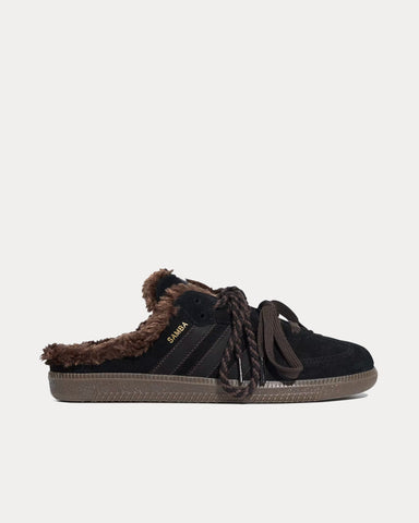 Adidas Samba OG Mule Core Black / Core Black / Dark Brown Slip On Sneakers