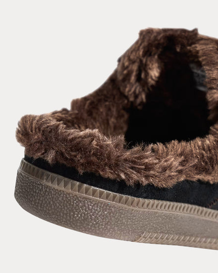Adidas Samba OG Mule Core Black / Core Black / Dark Brown Slip On Sneakers - 6