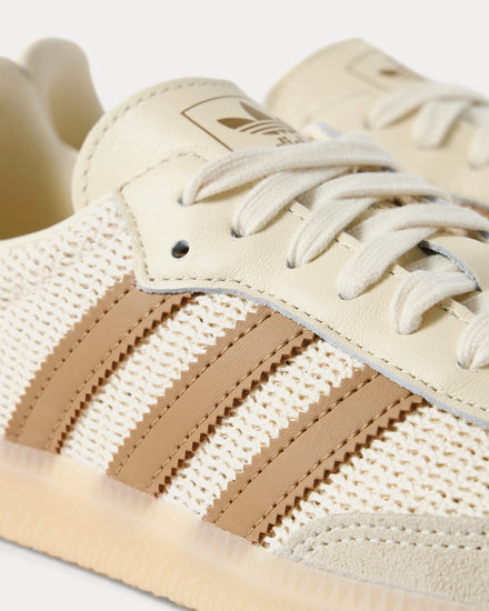 Adidas Men's Samba OG Cream White / Cardboard / Crystal Sand Low Top Sneakers Adidas Men's Samba OG Cream White / Cardboard / Crystal Sand Low Top Sneakers