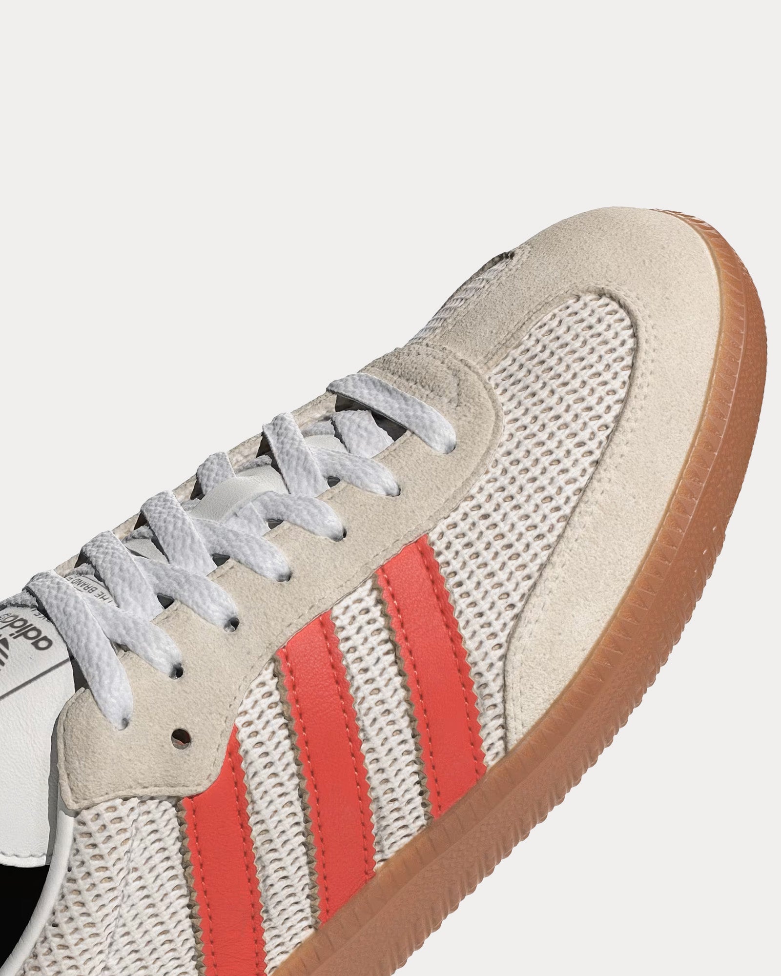 Adidas - Samba OG Crystal White / Preloved Red / Gum Low Top Sneakers