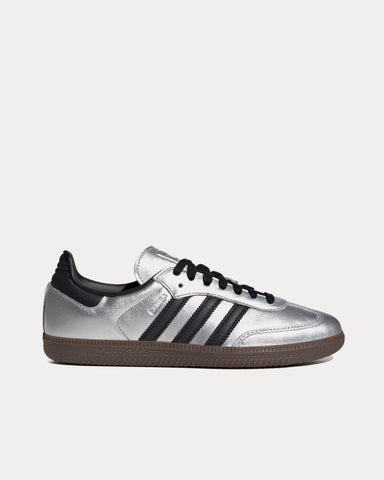 Adidas Samba OG Silver Metallic / Core Black / Gum Low Top Sneakers
