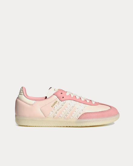 Adidas Women's Samba OG 'Ruffled Stripes' Wonder Quartz / Off White / Wonder Mauve Low Top Sneakers Adidas Women's Samba OG 'Ruffled Stripes' Wonder Quartz / Off White / Wonder Mauve Low Top Sneakers