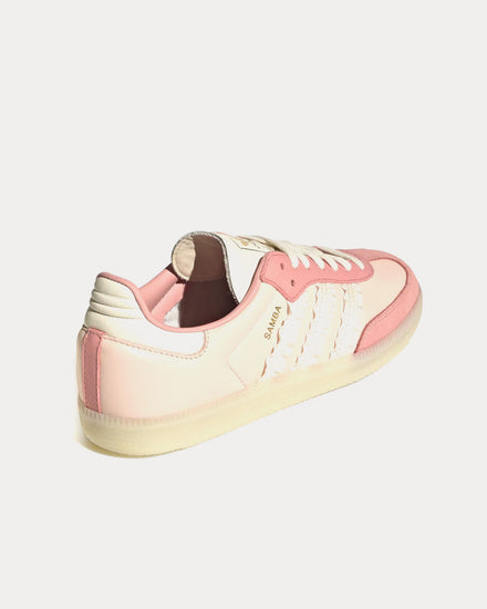 Adidas Samba OG 'Ruffled Stripes' Wonder Quartz / Off White / Wonder Mauve Low Top Sneakers - 4