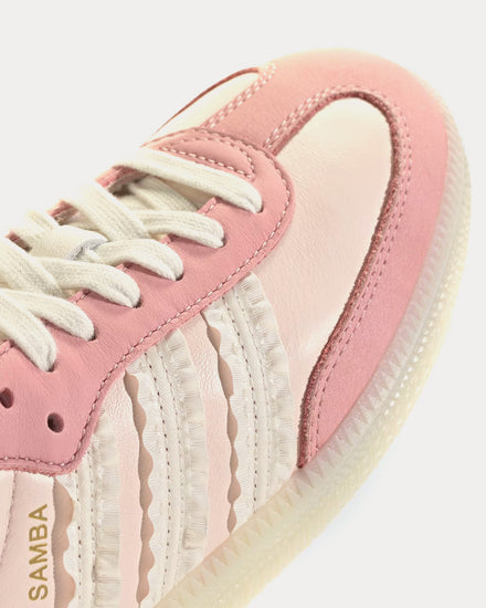 Adidas Women's Samba OG 'Ruffled Stripes' Wonder Quartz / Off White / Wonder Mauve Low Top Sneakers Adidas Women's Samba OG 'Ruffled Stripes' Wonder Quartz / Off White / Wonder Mauve Low Top Sneakers
