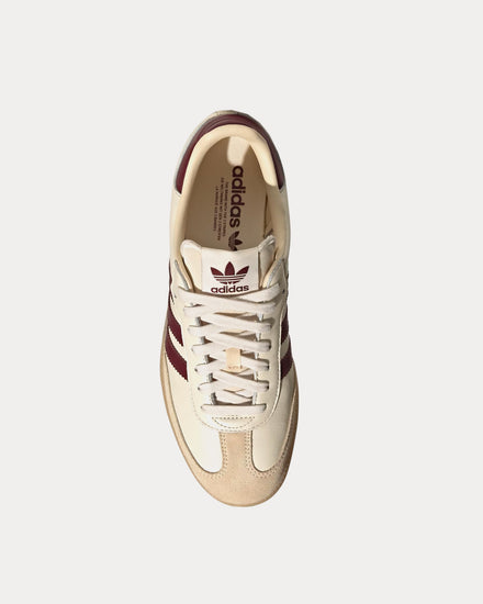 Adidas Men's Samba OG Wonder White / Shadow Red / Gum Low Top Sneakers Adidas Men's Samba OG Wonder White / Shadow Red / Gum Low Top Sneakers