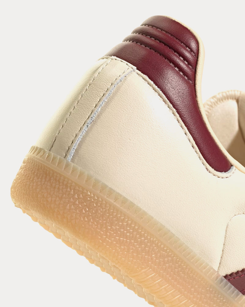 Adidas Men's Samba OG Wonder White / Shadow Red / Gum Low Top Sneakers Adidas Men's Samba OG Wonder White / Shadow Red / Gum Low Top Sneakers