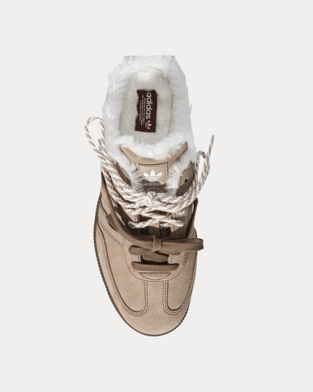 Adidas Samba OG Mule Preloved Brown / Core White / Gold Metallic Slip On Sneakers - 2