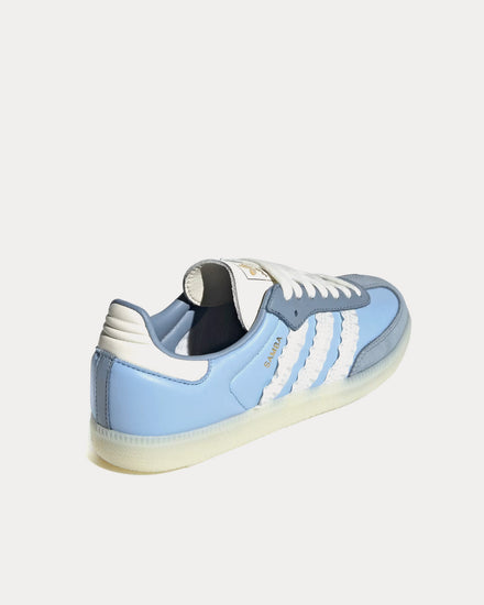 Adidas Samba OG 'Ruffled Stripes' Clear Sky / Tactile Blue / Off White Low Top Sneakers - 4