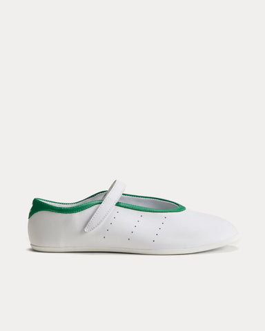 Adidas Stan Smith Lo Ballet Cloud White / Cloud White / Green Slip On Sneakers