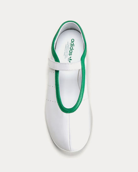 Adidas Stan Smith Lo Ballet Cloud White / Cloud White / Green Slip On Sneakers - 2