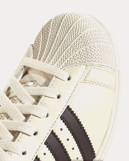 Adidas Superstar Lo Pro Cream White / Aurora Coffee / Gold Metallic Low Top Sneakers - 6