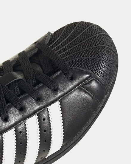 Adidas Superstar Lo Pro Core Black / Cloud White / Gold Metallic Low Top Sneakers - 6