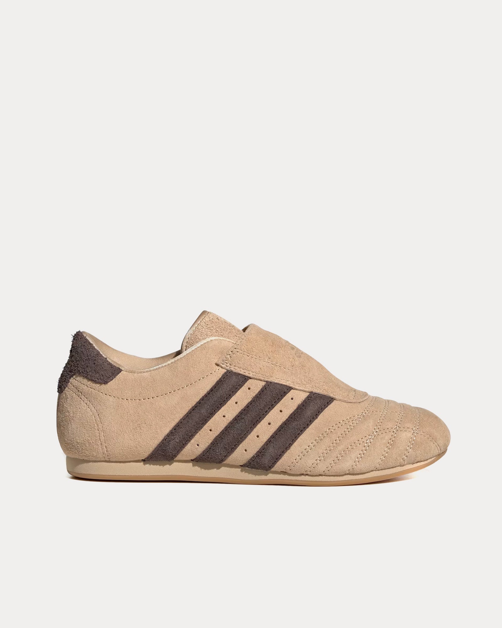 Adidas Women's Taekwondo Magic Beige / Wonder White / Gum Slip On Sneakers