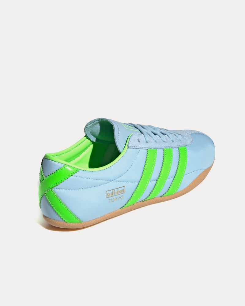 Adidas Tokyo Clear Sky / Solar Green / Gum Low Top Sneakers - 4