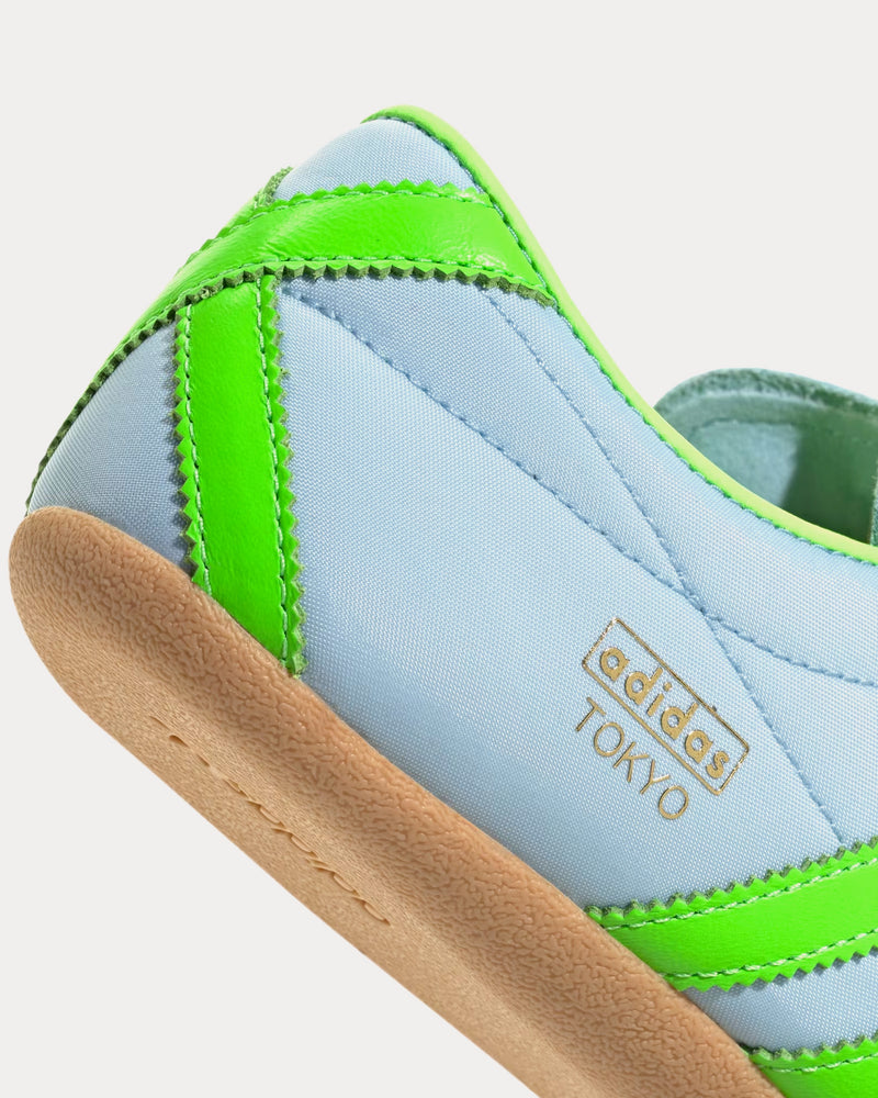 Adidas Tokyo Clear Sky / Solar Green / Gum Low Top Sneakers - 5