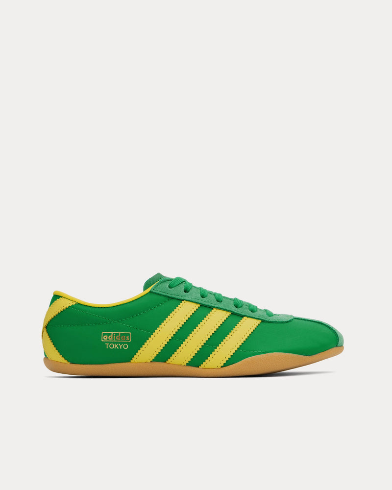 Adidas Tokyo Green / Pure Sulfur / Gold Metallic Low Top Sneakers - 1