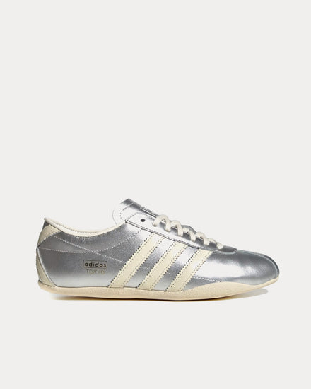 Adidas Women's Tokyo Silver Metallic / Cream White / Gold Metallic Low Top Sneakers Adidas Women's Tokyo Silver Metallic / Cream White / Gold Metallic Low Top Sneakers