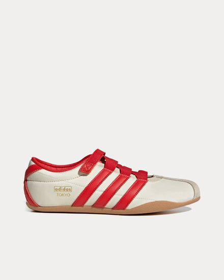 Adidas Tokyo Mary Jane Cream White / Red / Gold Metallic Low Top Sneakers - 1