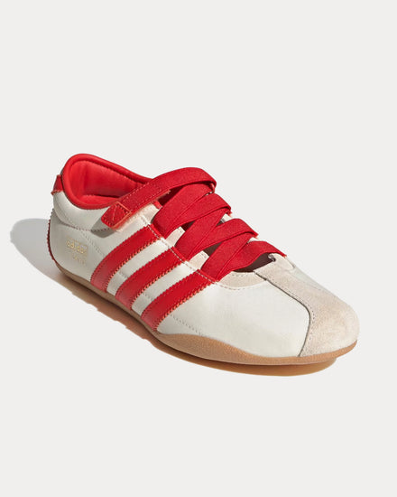 Adidas Tokyo Mary Jane Cream White / Red / Gold Metallic Low Top Sneakers - 3