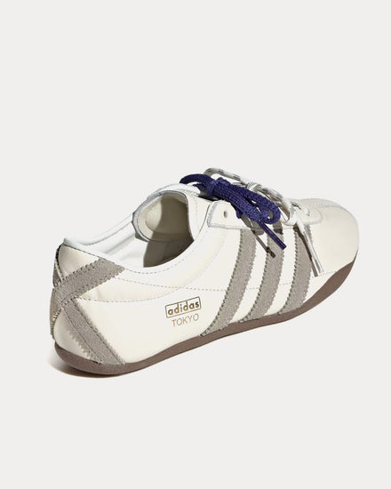 Adidas Tokyo Off White / Silver Pebble / Gum Low Top Sneakers - 4