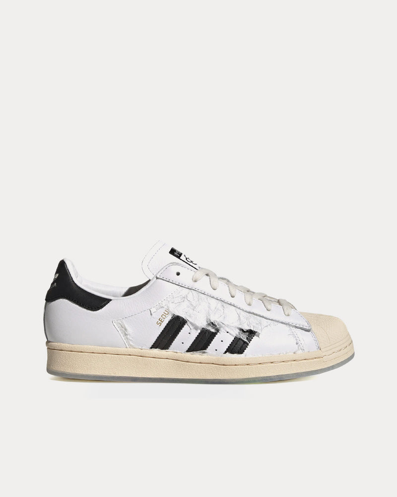 Adidas x Taegeukdang Unisex Superstar Cloud White / Core Black / Ecru Tint Low Top Sneakers Adidas x Taegeukdang Unisex Superstar Cloud White / Core Black / Ecru Tint Low Top Sneakers