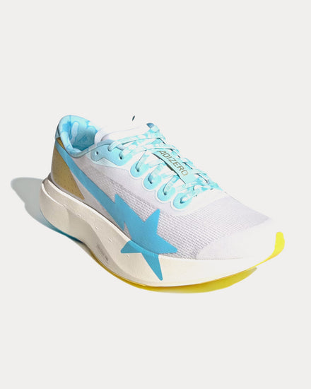 Adidas x BAPE Adizero EVO SL Cloud White / Gold Metallic / Off White Running Shoes - 3