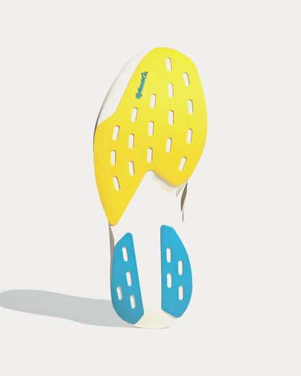 Adidas x BAPE Adizero EVO SL Cloud White / Gold Metallic / Off White Running Shoes - 5